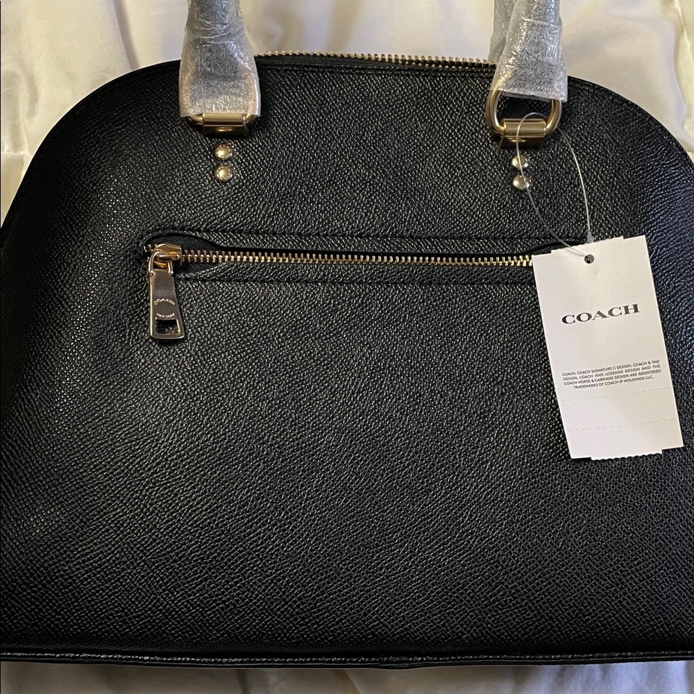 Coach Black Katy Satchel with Gold Hardware - Picture 7 of 10
